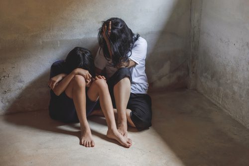 Womens,Of,Victim,In,The,Room,,Prostitution,Or,Human,Trafficking